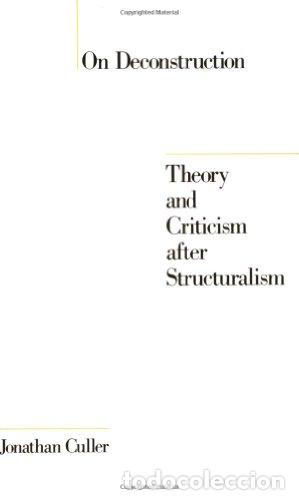 Libros: On Deconstruction - Jonathan Culler - Foto 1
