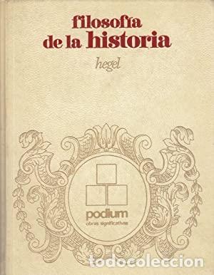 Libros: Filosof&iacute;a de la historia. HEGEL.