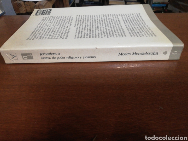 Libros: Moses Mendelssohn &rdquo; Jerusalem o acerca del poder religioso y juda&iacute;smo, Anthropos editorial - Foto 3