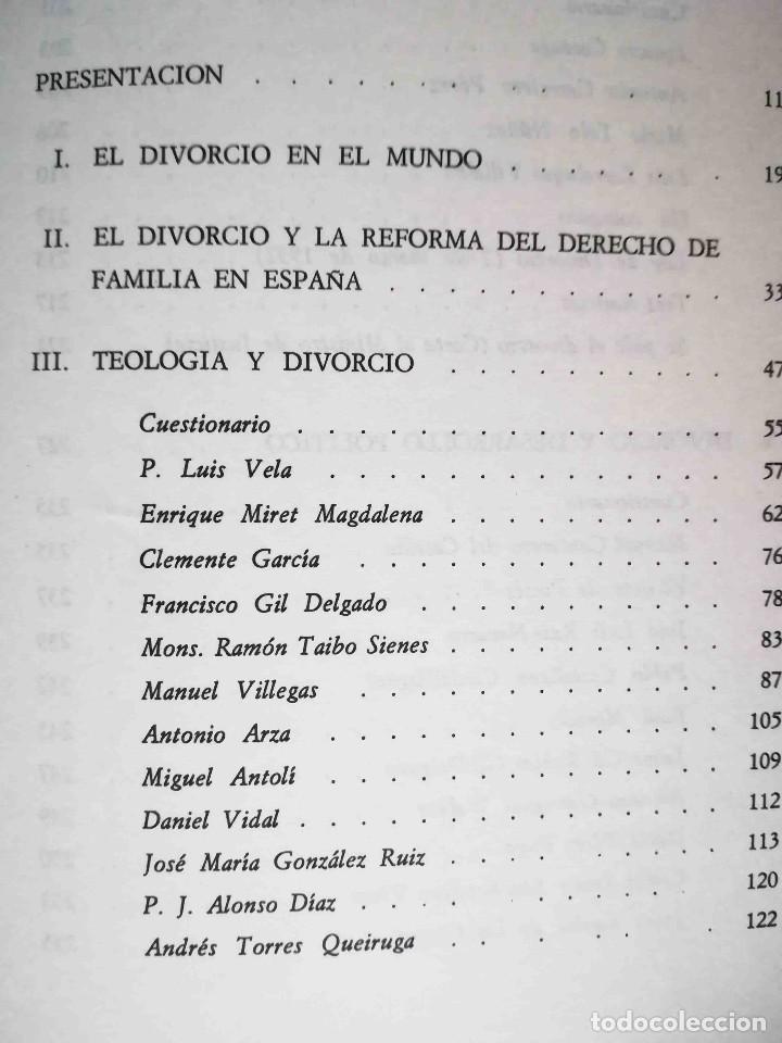 Libros: Divorcio 77 (Antonio Aradillas) Sedmay 1976. - Foto 3
