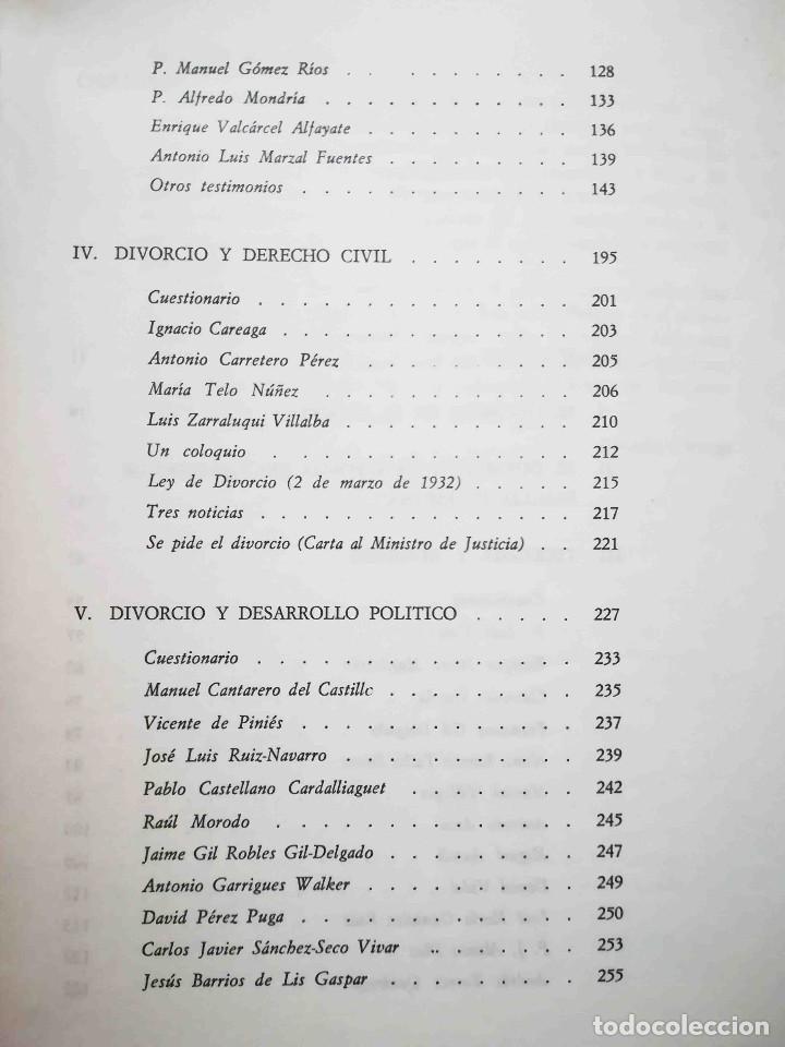 Libros: Divorcio 77 (Antonio Aradillas) Sedmay 1976. - Foto 4