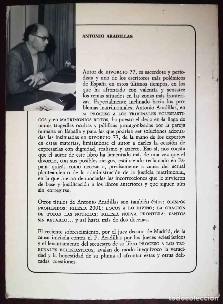 Libros: Divorcio 77 (Antonio Aradillas) Sedmay 1976. - Foto 6