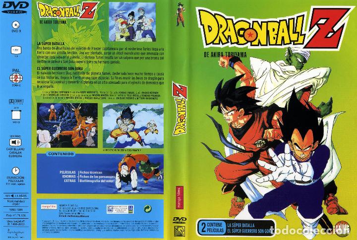 Libros: DVD Dragon Ball Z, 2 pel&iacute;culas: La super batalla / El super guerrero son goku