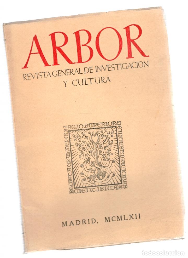 Libros: ARBOR. Tomo LII, n&ordm; 198, junio de 1962 - Foto 1