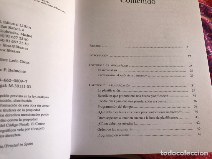Libros: T&eacute;cnicas de estudio.Claves para mejorar el rendimiento intelectual. Libsa - Foto 4