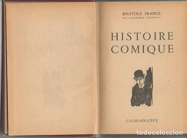 Libros: HISTOIRE COMIQUE. - FRANCE, Anatole. - Foto 1