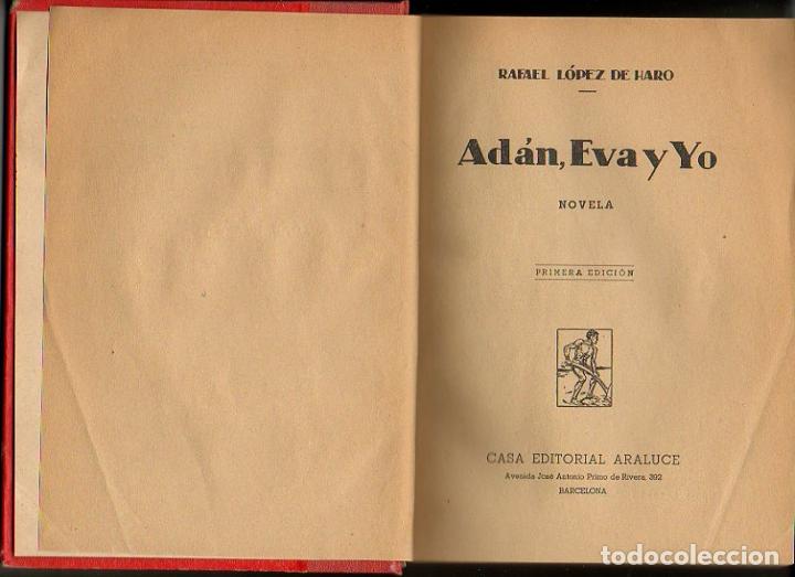 Libros: ADAN, EVA Y YO. - LOPEZ DE HARO, Rafael. - Foto 1