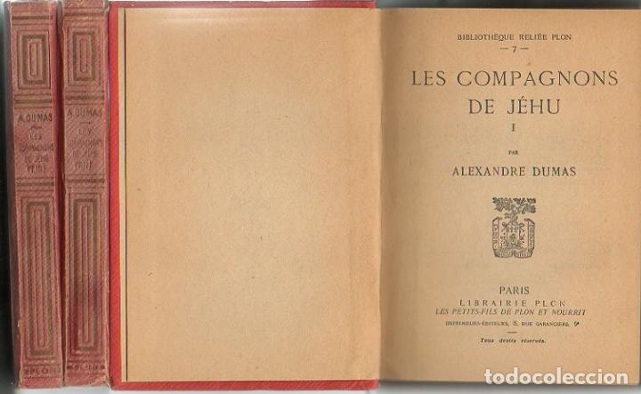 Libros: LES COMPAGNONS DE JEHU. - DUMAS, Alexandre. - Foto 1