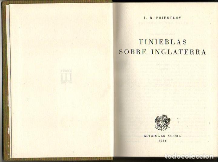 Libros: TINIEBLAS SOBRE INGLATERRA. - PRIESTLEY, J.B. - Foto 1