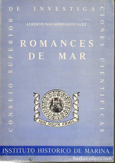 Libros: ROMANCES DE MAR. - NAVARRO GONZALEZ, Alberto. - Foto 1