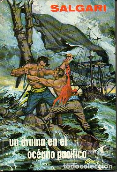 Libros: UN DRAMA EN EL OCEANO PACIFICO. - SALGARI, E. - Foto 1