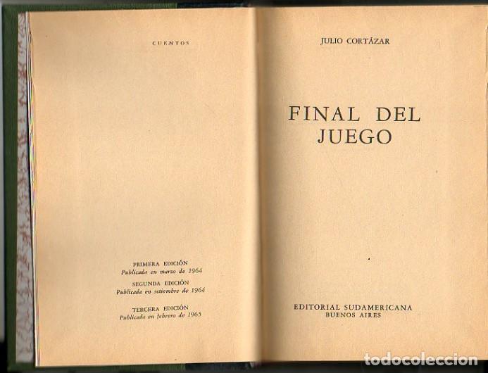 Libros: FINAL DEL JUEGO. - CORTAZAR, Julio. - Foto 1