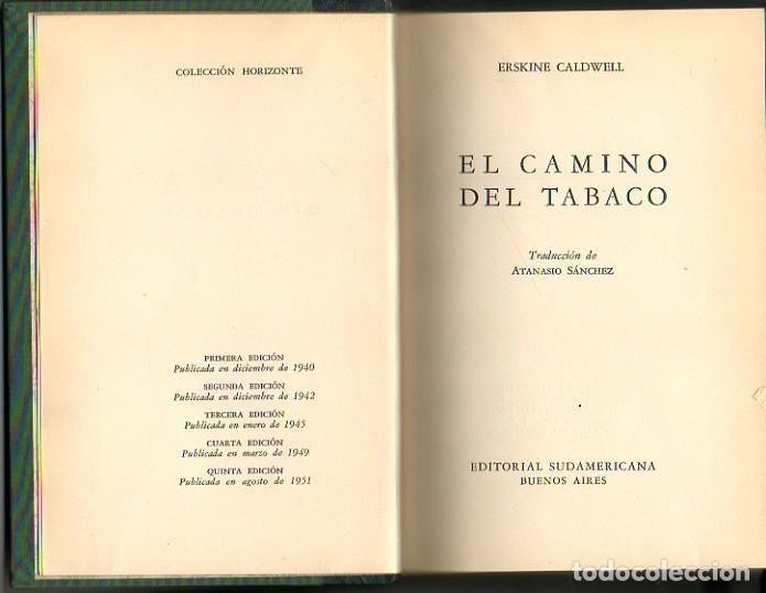 Libros: EL CAMINO DEL TABACO. - CALDWELL, Erskine. - Foto 1