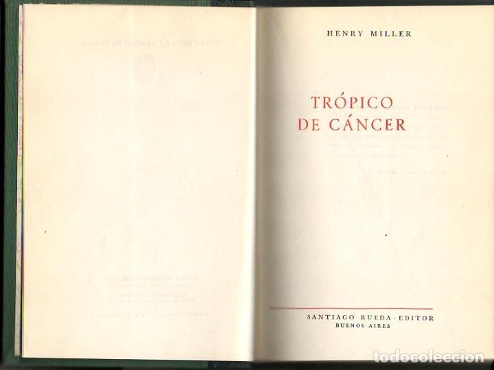 Libros: TROPICO DE CANCER. - MILLER, Henry. - Foto 1