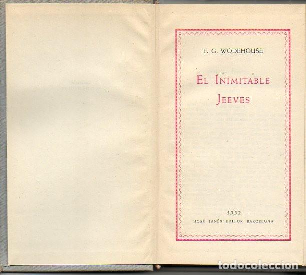 Libros: EL INIMITABLE JEEVES. - WODEHOUSE, P.G. - Foto 1