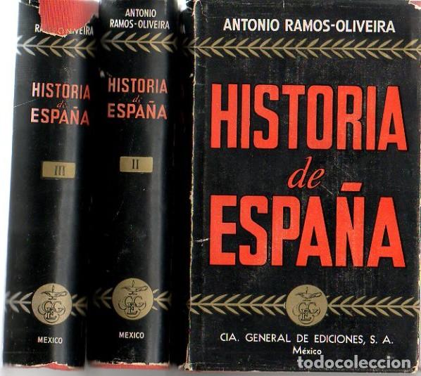 Libros: HISTORIA DE ESPA&Ntilde;A. - RAMOS OLIVEIRA, Antonio. - Foto 1