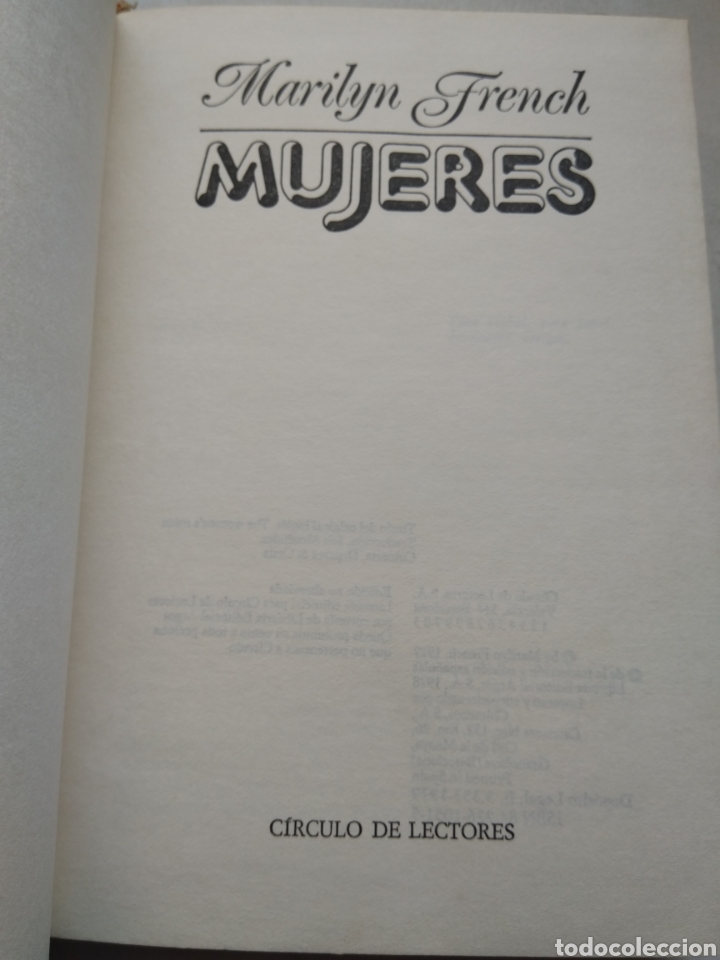 Libros: MUJERES/MARILYN FRENCH - Foto 2