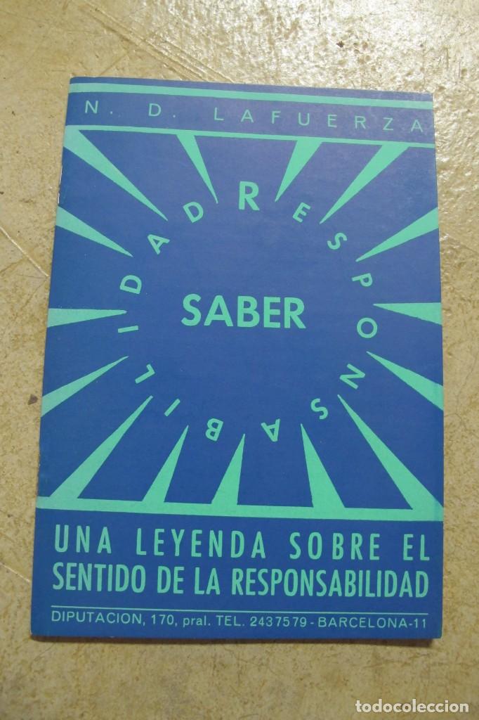 Libros: UNA NOVELA SOBRE EL SENTIDO DE LA RESPONSABILIDAD. N. D. LAFUERZA