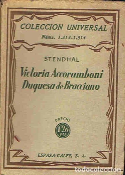 Libros: VICTORIA ACCORAMBONI DUQUESA DE BRACCIANO - Stendhal. - Foto 1