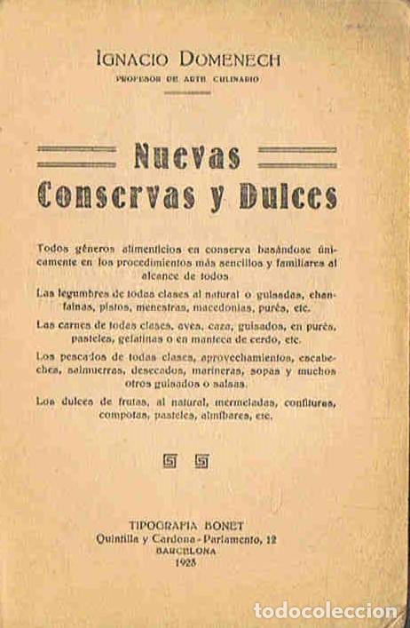 Libros: NUEVAS CONSERVAS Y DULCES - Dom&Atilde;&copy;nech. Ignacio - Foto 1