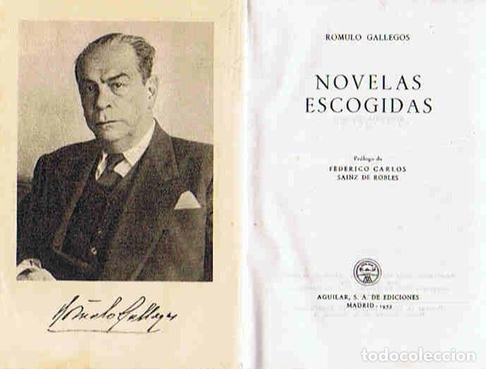Libros: NOVELAS ESCOGIDAS - Gallegos. R&Atilde;&sup3;mulo - Foto 1