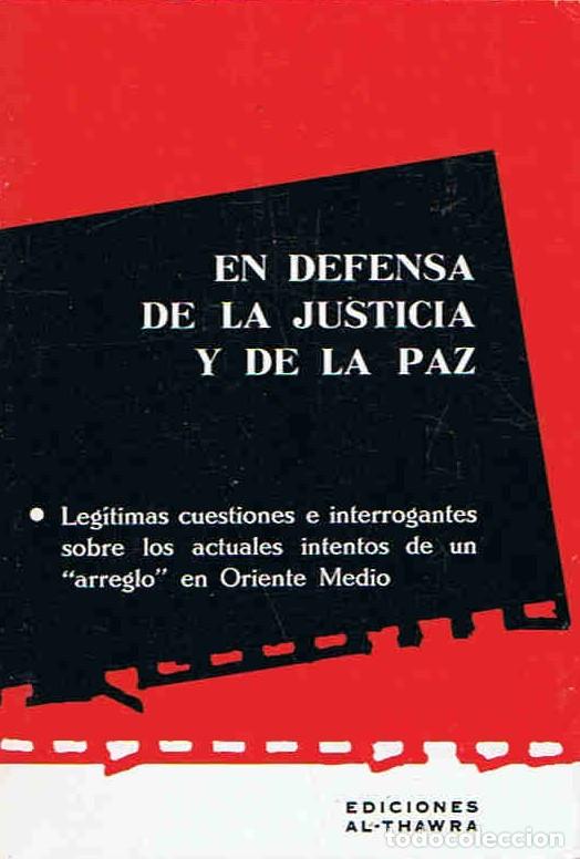 Libros: EN DEFENSA DE LA JUSTICIA Y DE LA PAZ - Editorial. - Foto 1