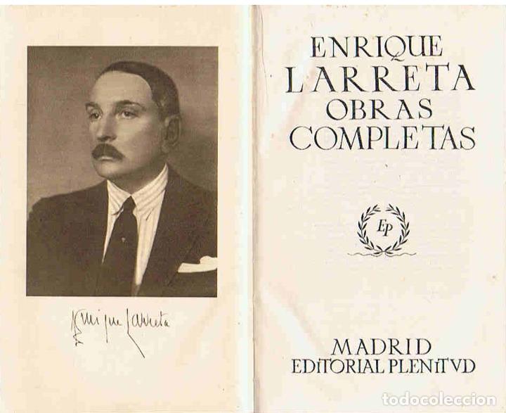 Libros: OBRAS COMPLETAS - Larreta. Enrique - Foto 1