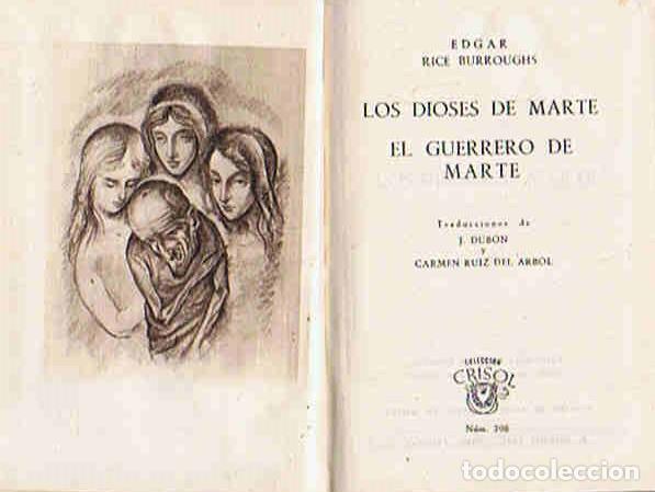 Libros: LOS DIOSES DE MARTE * EL GUERRERO DE MARTE - Rice Burroughs. Edgar, - Foto 1
