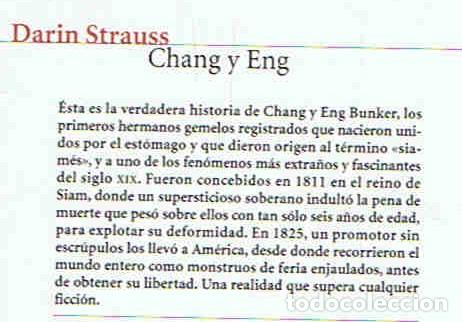 Libros: CHANG Y ENG - Strauss. Darin - Foto 2