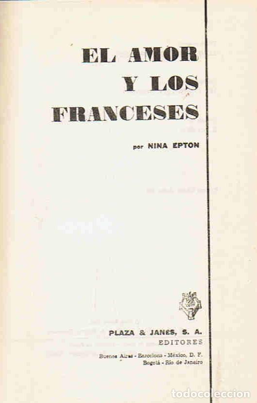 Libros: EL AMOR Y LOS FRANCESES - Epton. Nina - Foto 1