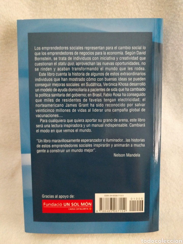 Libros: C&oacute;mo cambiar el mundo los emprendedores sociales y el poder de las nuevas ideas David bornstein. - Foto 2
