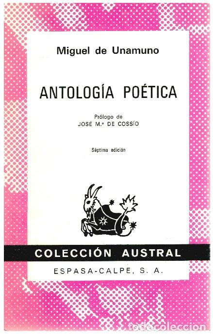 Libros: Antolog&iacute;a po&eacute;tica - Miguel de Unamuno - Foto 1