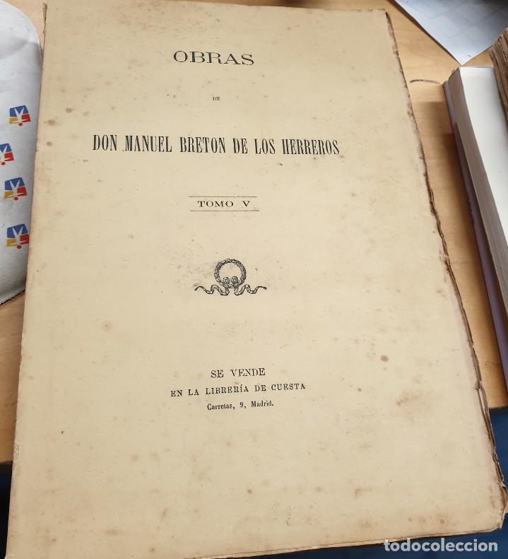 Libros: Obras. Tomo 5 - BRET&Oacute;N DE LOS HERREROS, MANUEL - Foto 1