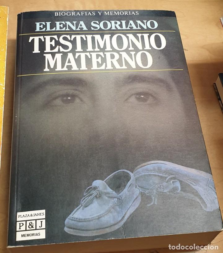 Libros: Testimonio materno - SORIANO, ELENA - Foto 1