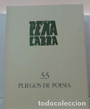 Libri di seconda mano: PE&Ntilde;A LABRA. PLIEGOS DE POES&Iacute;A 55