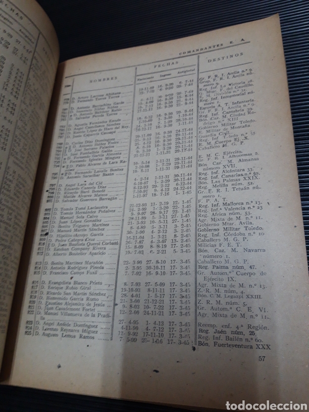 Libros: Infanteria Escala activa complementaria y auxiliar 1948 Ministerio del Ej&eacute;rcito - Foto 2