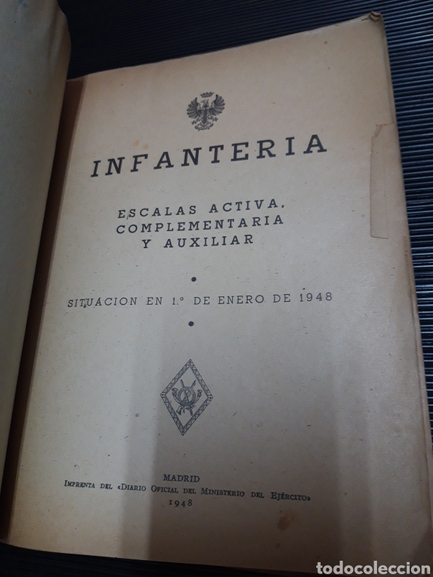 Libros: Infanteria Escala activa complementaria y auxiliar 1948 Ministerio del Ej&eacute;rcito - Foto 3
