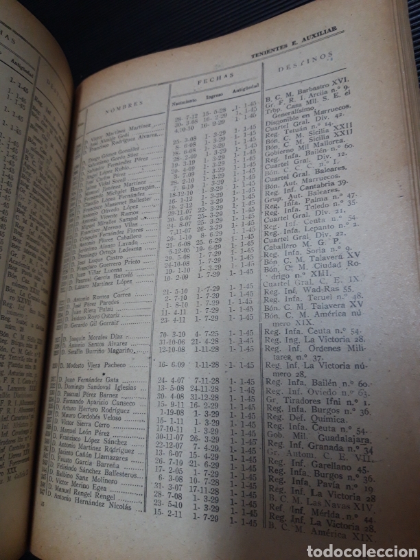 Libros: Infanteria Escala activa complementaria y auxiliar 1948 Ministerio del Ej&eacute;rcito - Foto 5