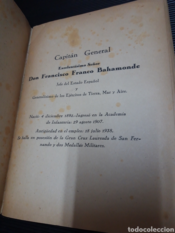 Libros: Infanteria Escala activa y complementaria 1942 Ministerio del Ej&eacute;rcito - Foto 2