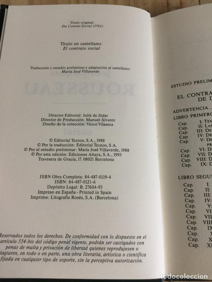 Libros: El contrato social - Jean-Jacques Rousseau - Foto 2