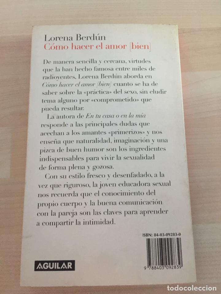 Libros: C&oacute;mo hacer el amor (bien) - Lorena Berd&uacute;n - Foto 2