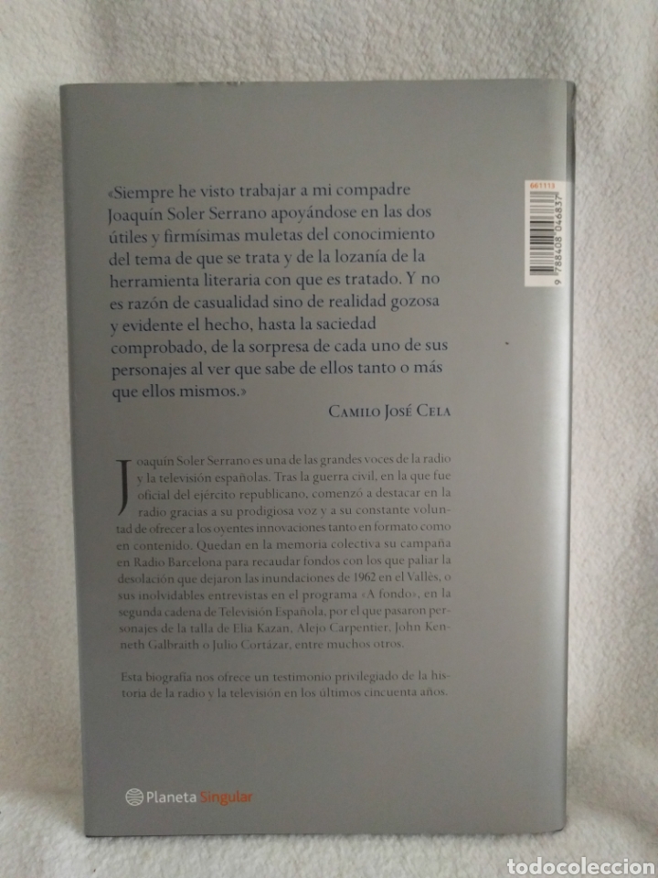 Libros: Joaqu&iacute;n Soler Serrano a fondo Joan munso cabus planeta singular. - Foto 2