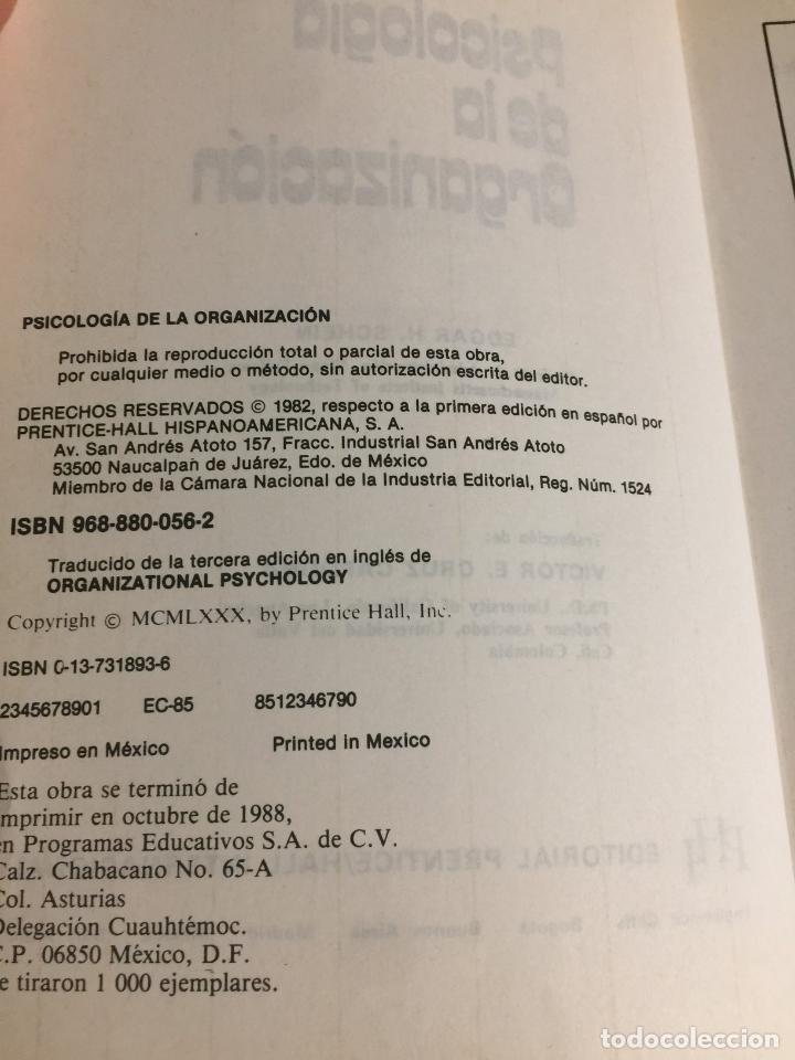 Libros: Psicolog&iacute;a de la organizaci&oacute;n - Edgar H. Schein - Foto 3