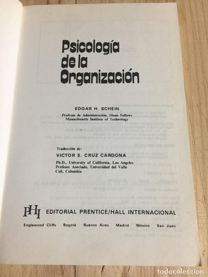 Libros: Psicolog&iacute;a de la organizaci&oacute;n - Edgar H. Schein - Foto 4