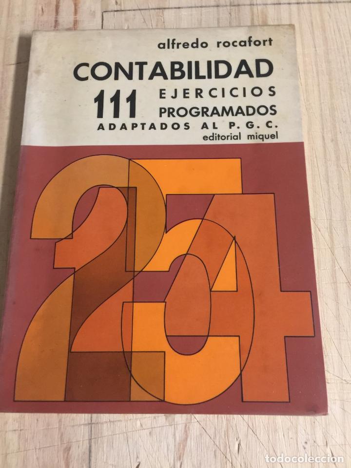 Libros: Contabilidad 111 ejercicios programados adaptados al P.G.C. - Alfredo Rocafort - Foto 1