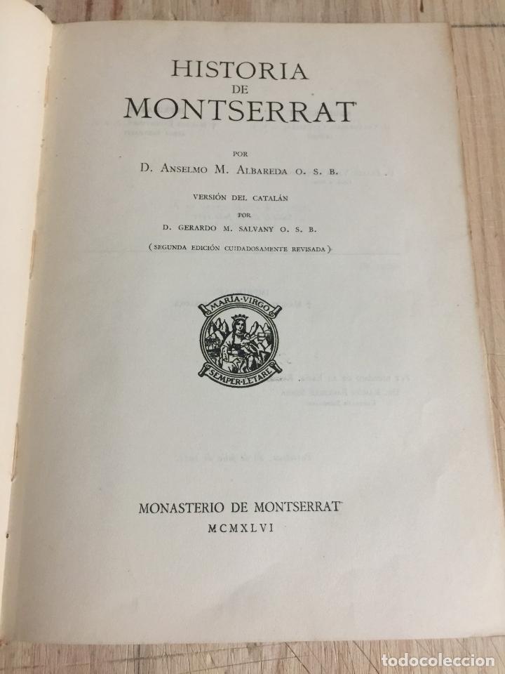 Libros: Historia de Montserrat - D. Anselmo M. Albareda O. S. B. - Foto 4
