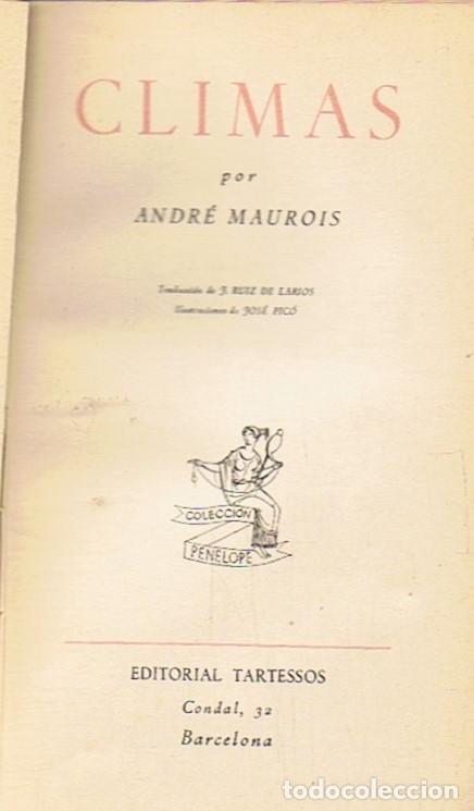 Libros: CLIMAS. - Maurois. Andr&Atilde;&copy;, - Foto 1