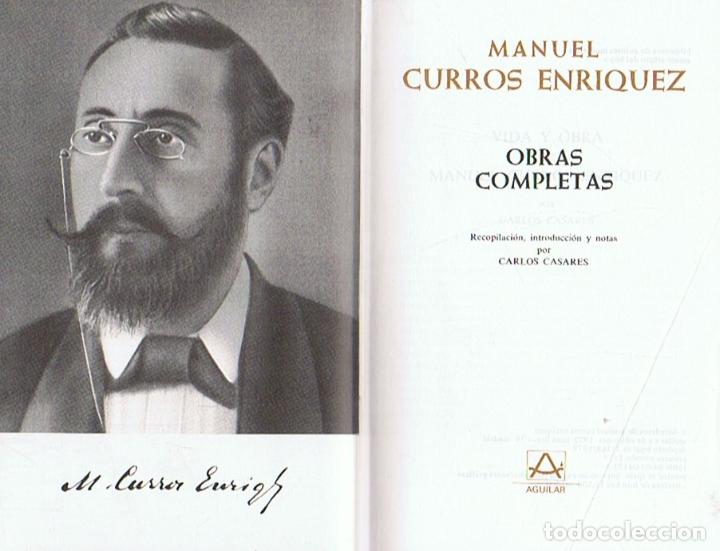 Libros: OBRAS COMPLETAS. - Curros Enriquez. Manuel, - Foto 1