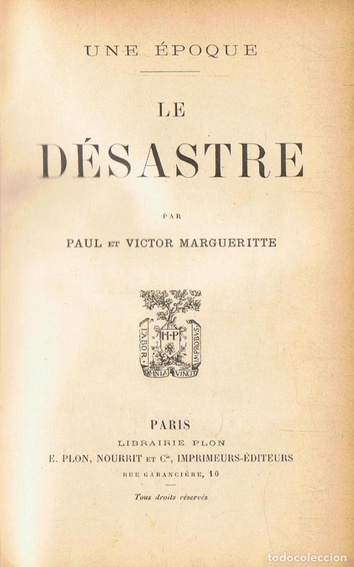 Libros: Margueritte. Paul et Victor - LE D&Atilde;�SASTRE - Foto 1