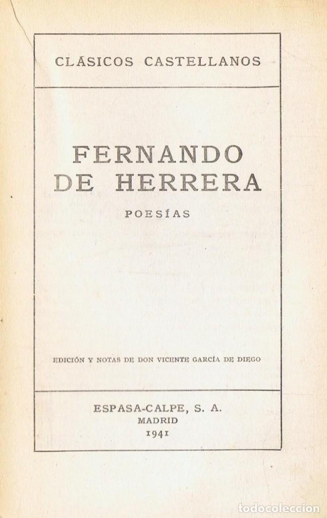 Libros: Herrera. Fernando de - POES&Iacute;AS - Foto 1
